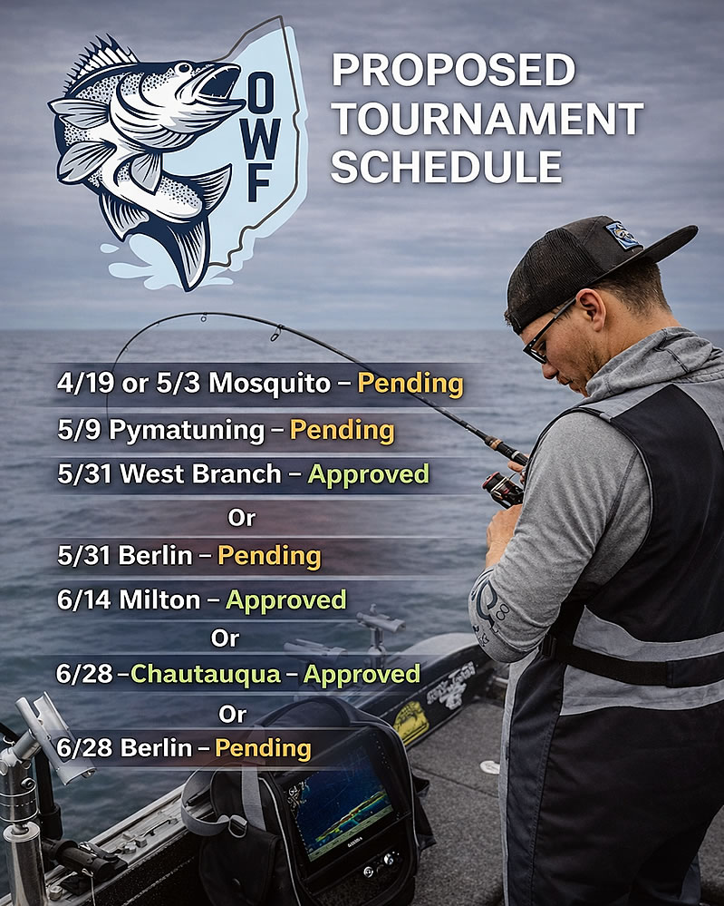 Ohio Walleye Federation - OWF 2026 Schedule